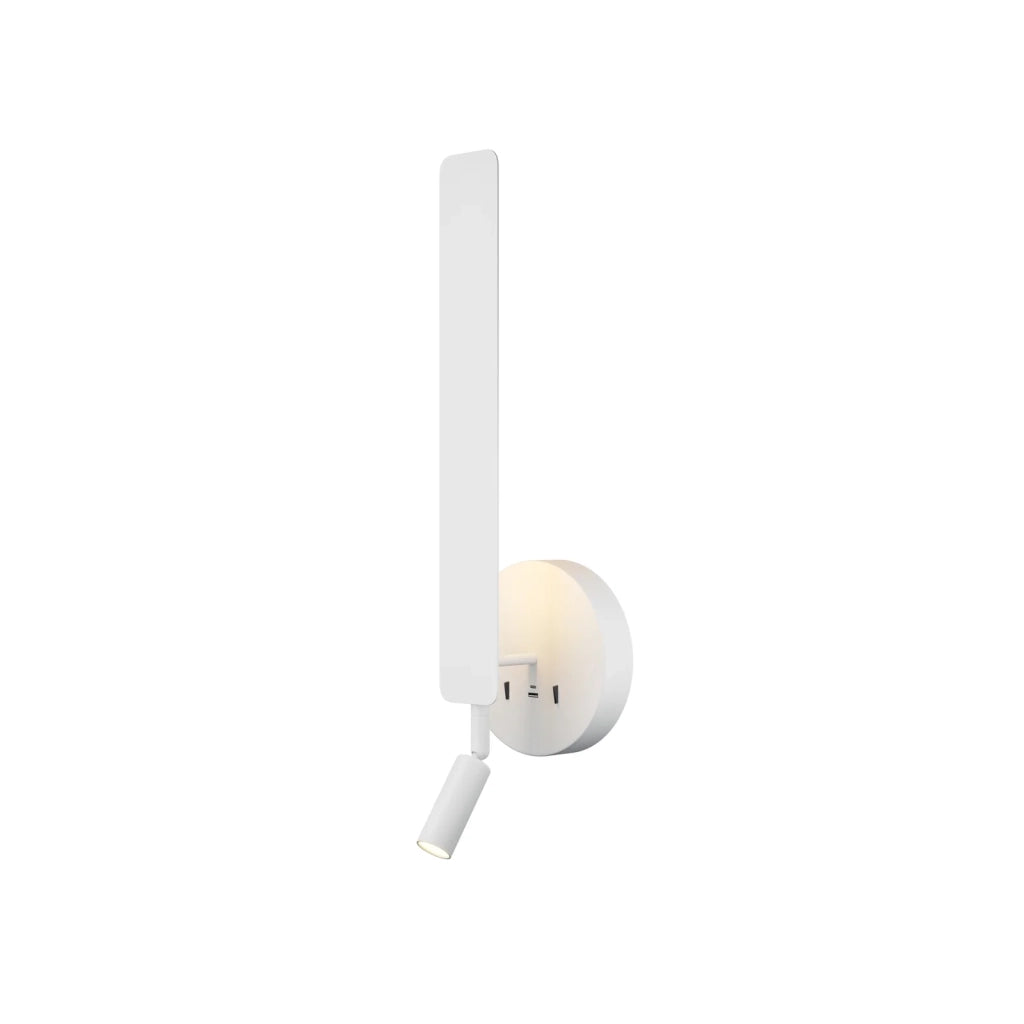 Maytoni applique Combo 2 luci LED integrato bianco alluminio