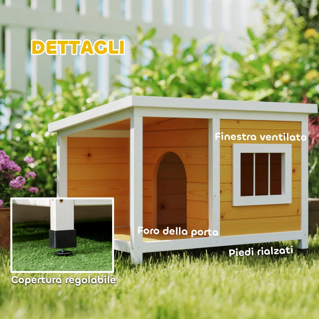Cuccia per Cani da Esterno in Legno ¨C Minimal ¨C 85.5x62x60 cm