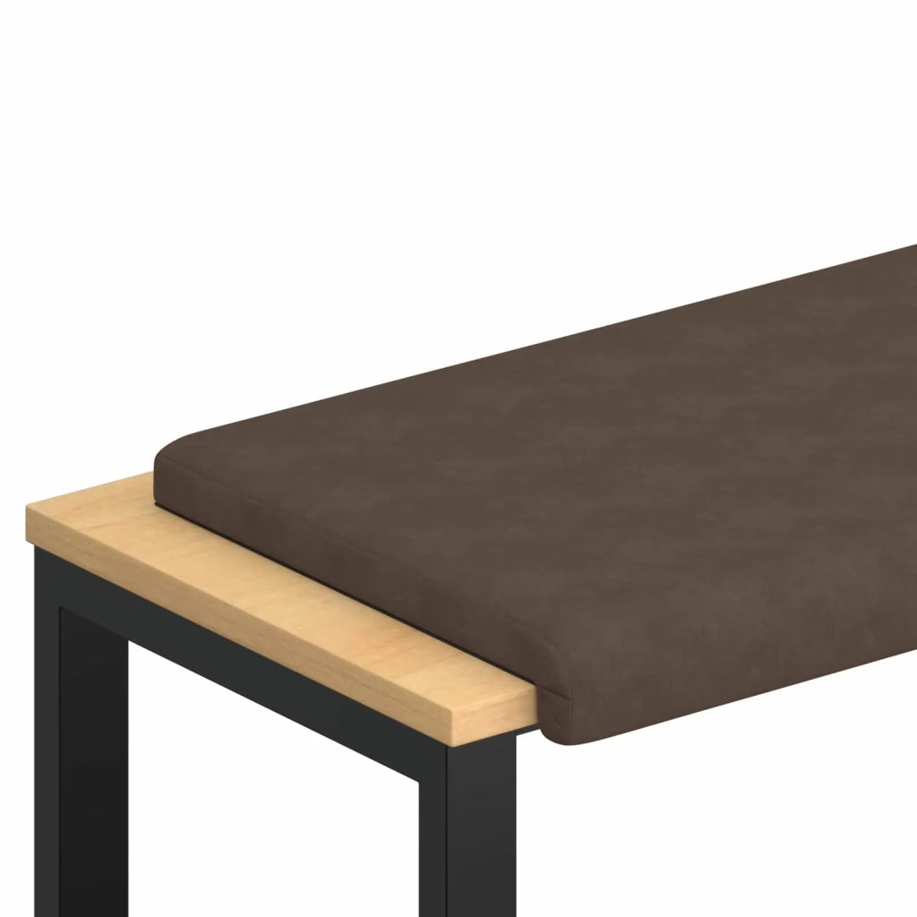 Cuscino per panchina Microfibra Marrone Profondità 35 cm 42043282