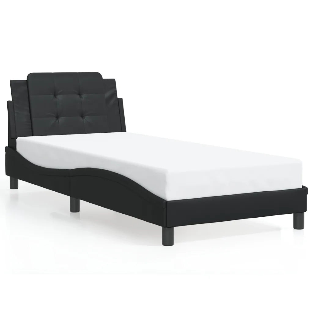 Giroletto con LED senza Materasso Zadar Nero 90x190 cm 3214075
