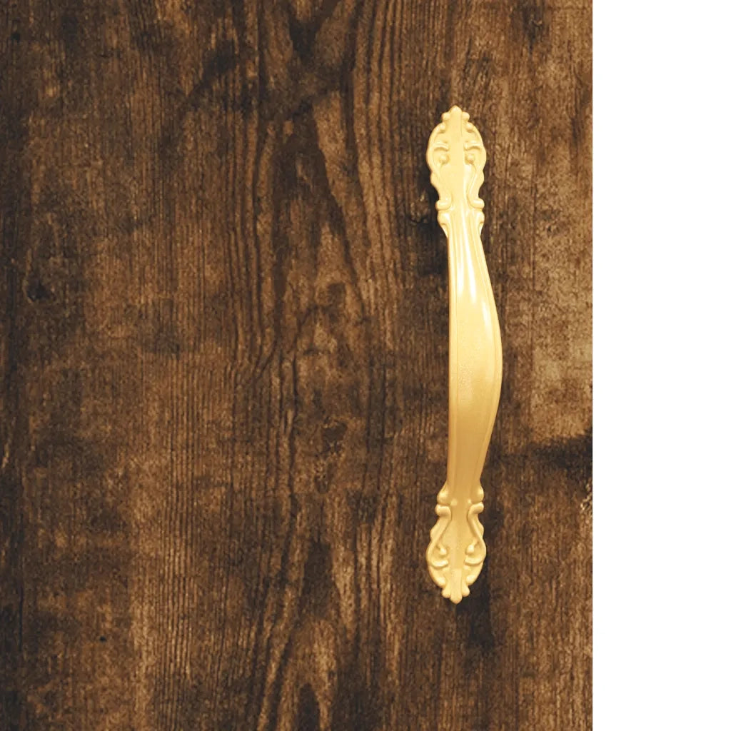 Mobiletto a muro dal design intramontabile 69,5 x 34 x 90 cm ampio spazio contenitivo legno composito finitura rovere affumicato 02_0049308