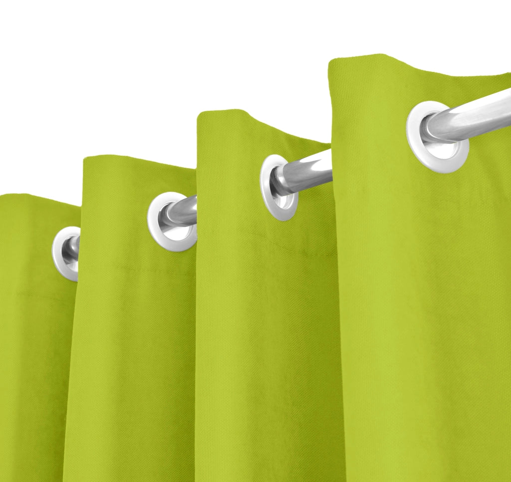 Tenda Semioscurante 140 x 290 Cm Moderne Con Occhielli  Verde - 1 Tenda