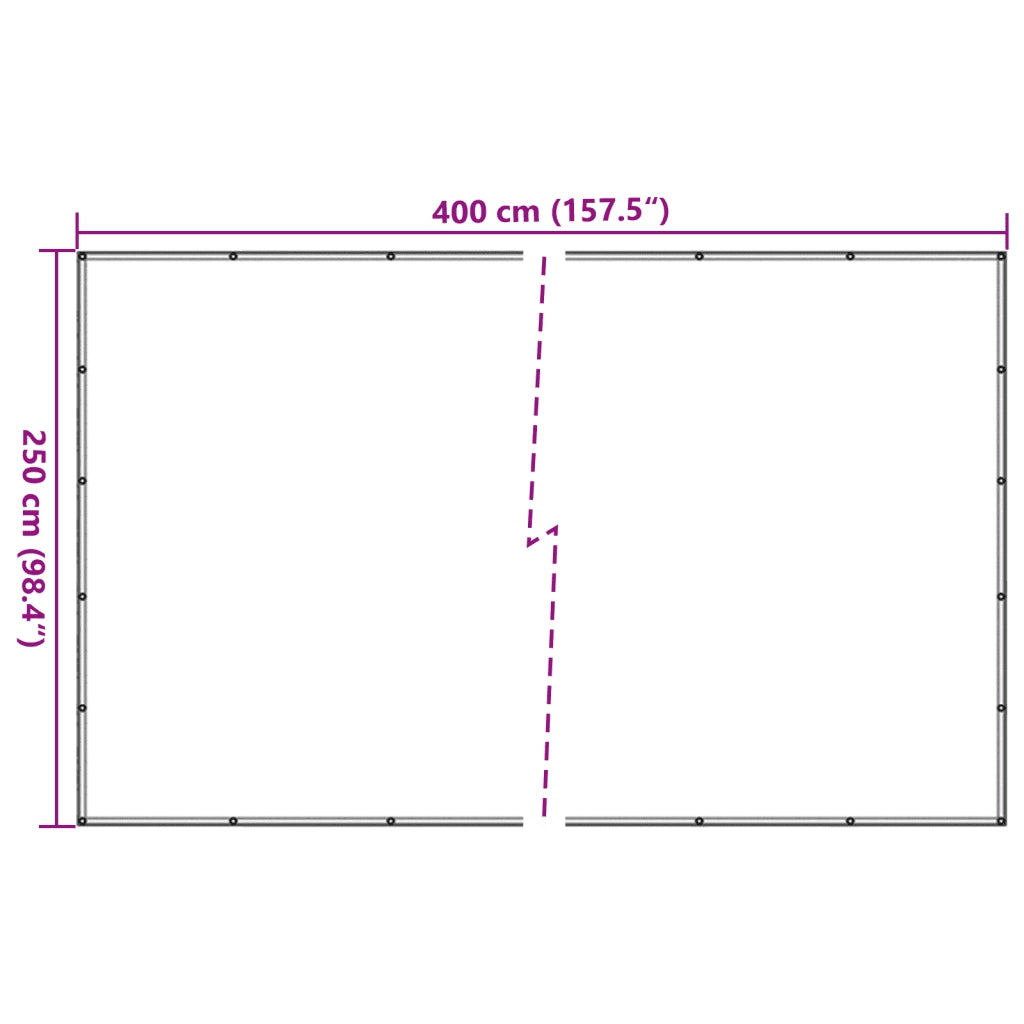 Rete per Rimorchi in HDPE 2,5x4 m Nera 144994