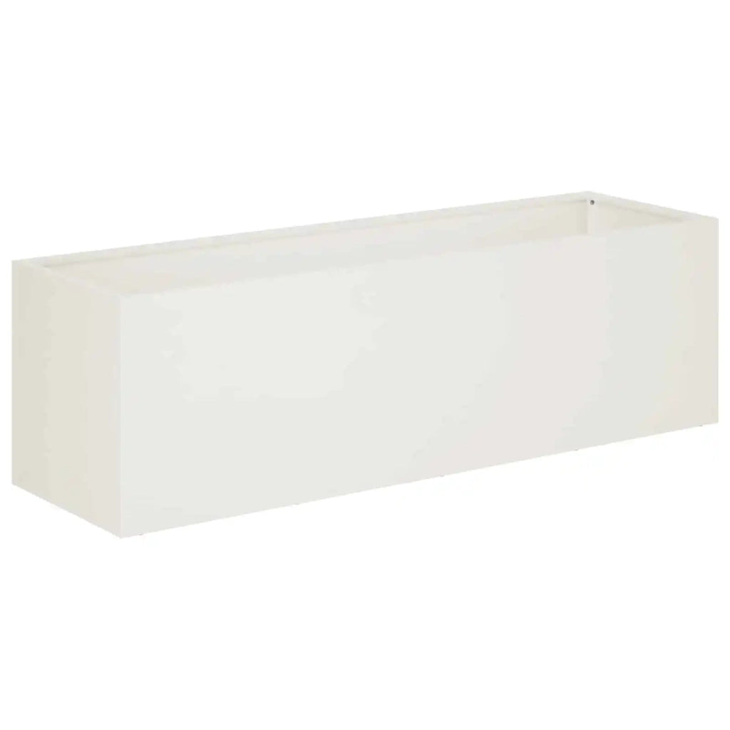 Vaso da giardino Bianco 100 x 30 x 30 cm 8005220