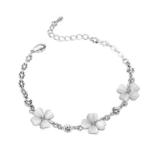 Bracciale per l'anello per gatto - Collana a catenina regolabile - Polso con cristallo - Collana cristallina - Amuleto - Collana elegante in argento - Accessorio per il polso