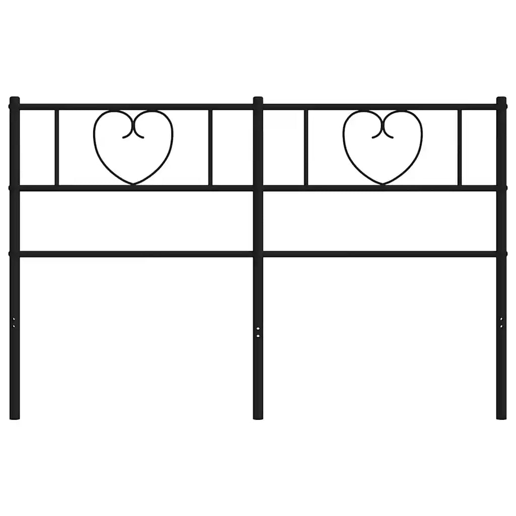 Testiera di Ricambio in Metallo Nero 140 cm 355496