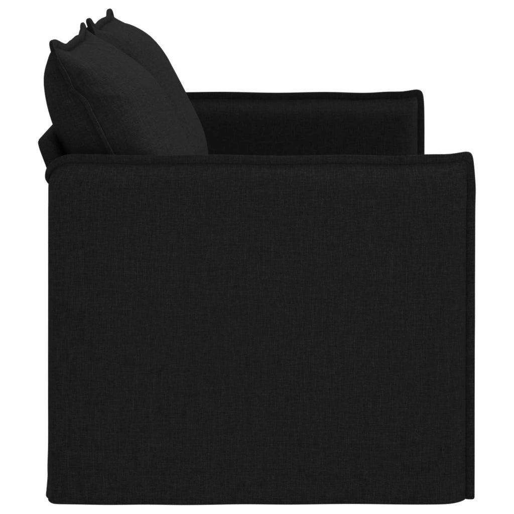 Divano Nero 156 x 82 x 85 cm Tessuto