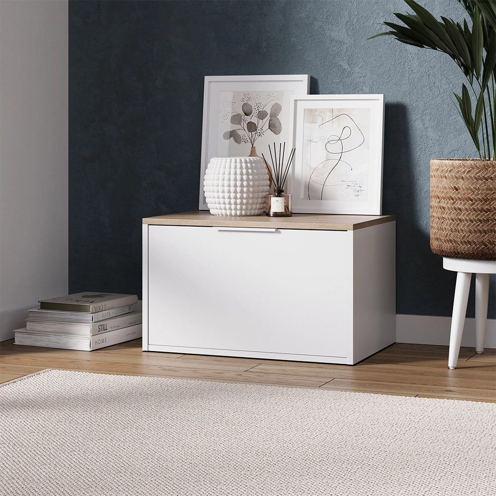 Vicco Credenza Bianco/Sonoma 60 x 36 cm con porte