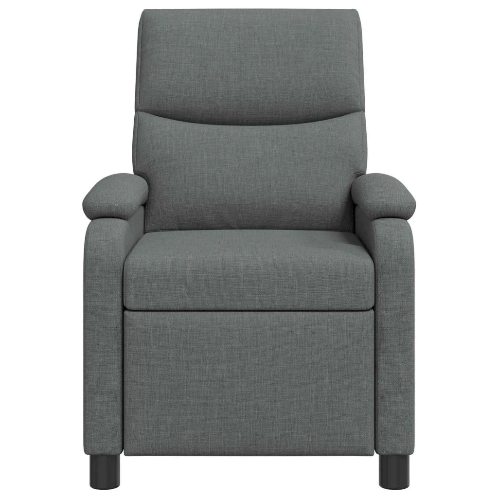Poltrona Massaggiante Grigio Scuro Tessuto 42035010