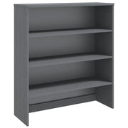 Piano Credenza | Madia | Buffet da pranzo | Armadio da pranzo HAMAR Grigio Scuro 90x30x100 cm Legno di Pino