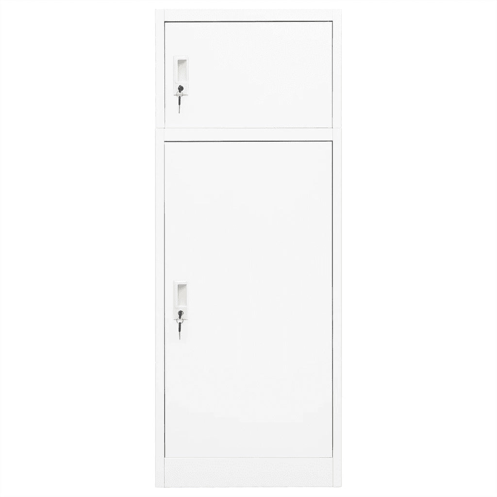 Armadietto per Sella Bianco 53x53x140 cm in Acciaio 339599