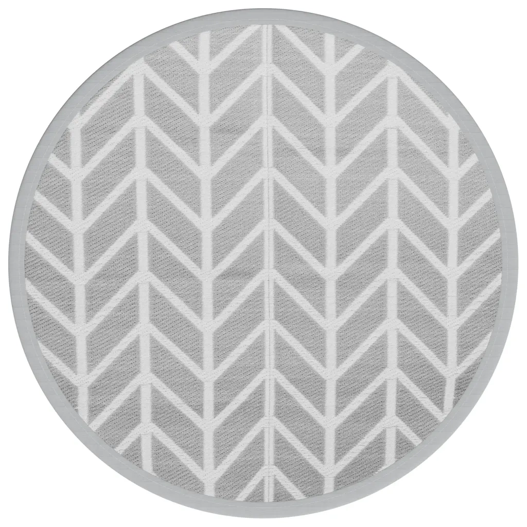 Tappeto da Esterno ARAKIL Grigio Ø160 cm in PP 368549