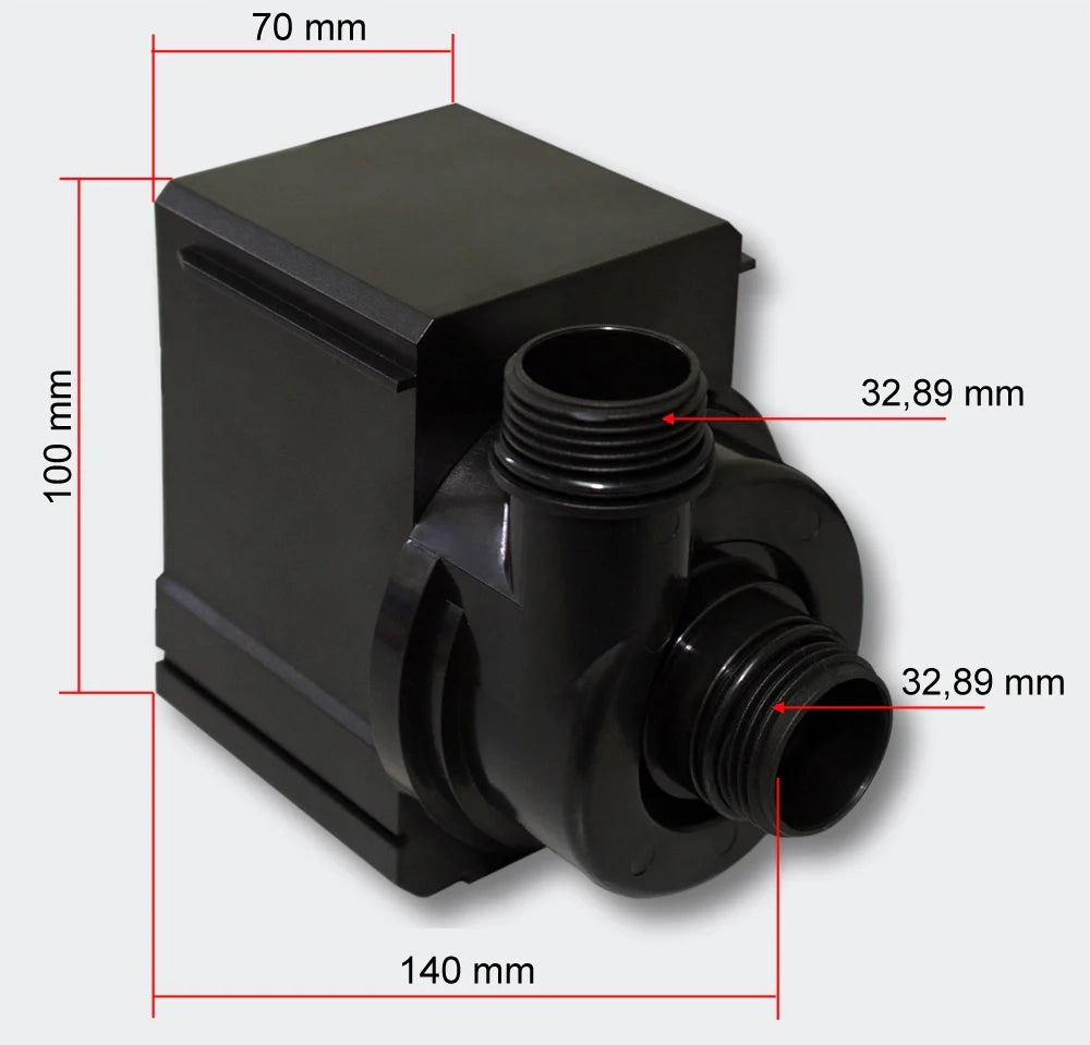 Pompa per acqua da laghetto filtro filtrazione a ruscello acquario ecologico laghetto piccolo eco 5200l/h 40 Watt 4216063