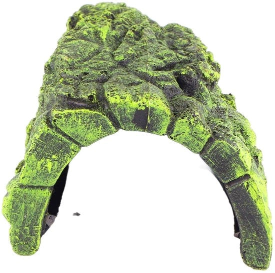 Decorazione per acquario - Grotta per tartarughe - Locale per acquario ecosostenibile - Terrazza di arrampicamento sicura - Pietra naturale - 18x12x9 cm - Decorazione per acquario
