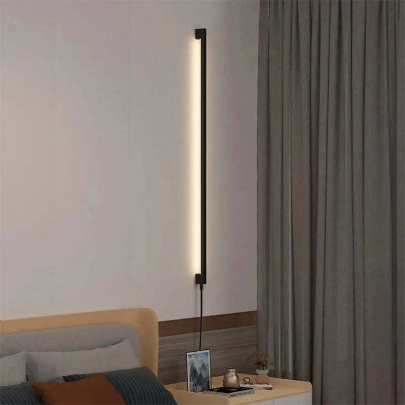 Applique Da Parete Led Lhj064-w 100cm Black