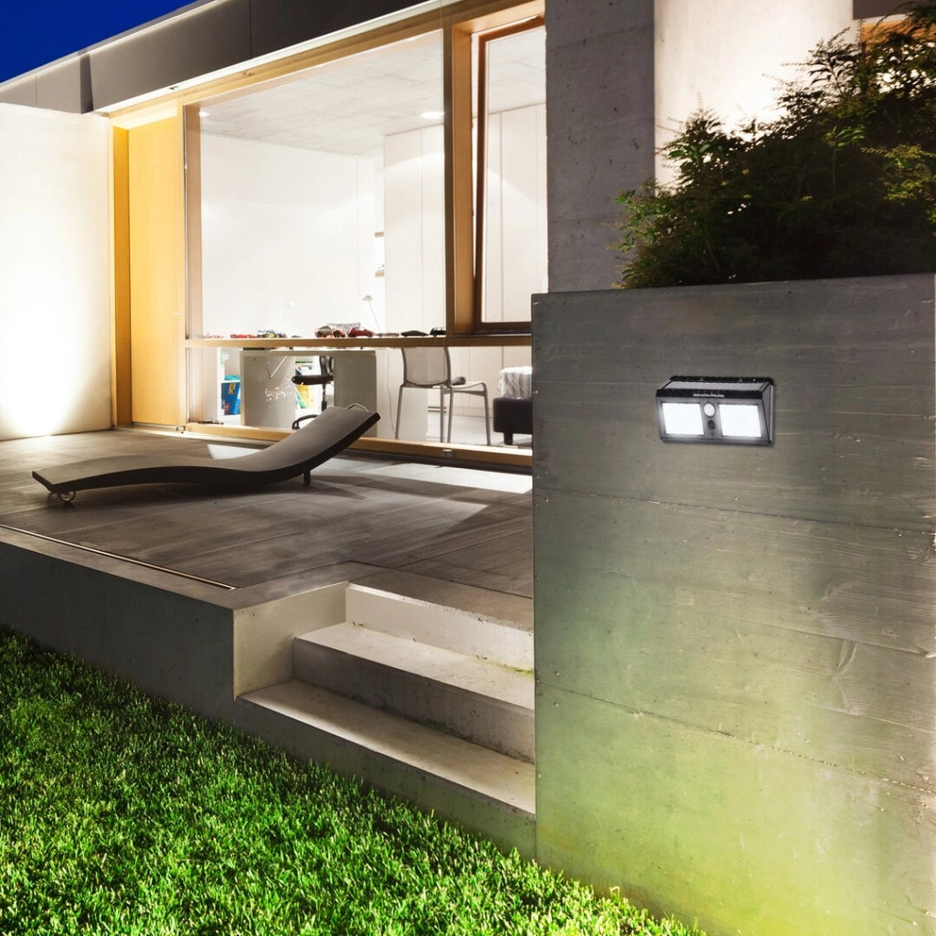 Applique solare esterna con sensore LED 2,4W nera Rabalux
