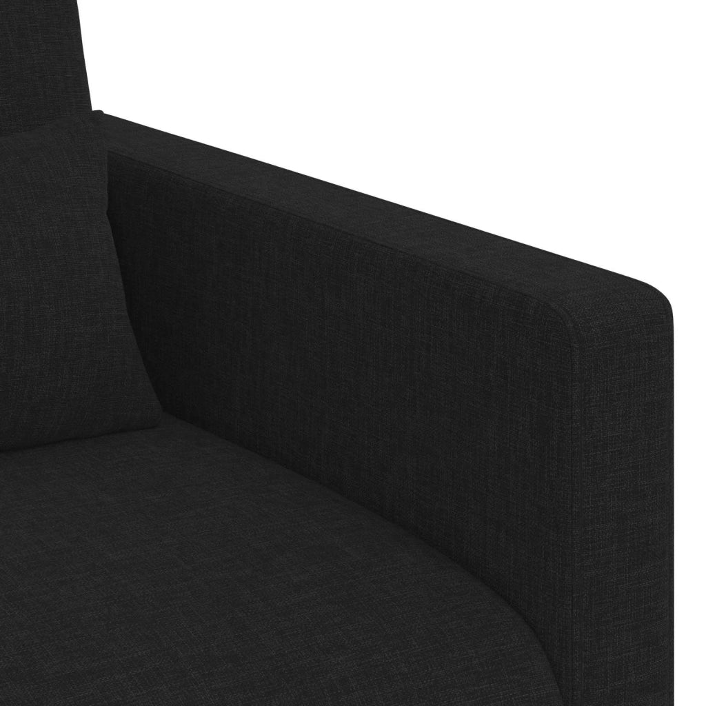 Divano Nero 78 x 78 x 80 cm Tessuto