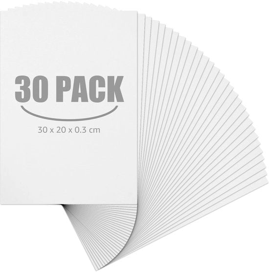 Foglie di Polistirolo 30 pezzi - 30 x 20 cm - 3 mm di spessore - Polistirolo - Duraturo - Ideale per fai da te/Progetti - Foglio di Polistirolo