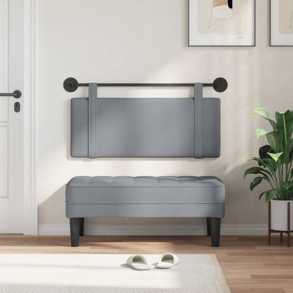 Testiera sospesa Grigio chiaro Tessuto 42031376