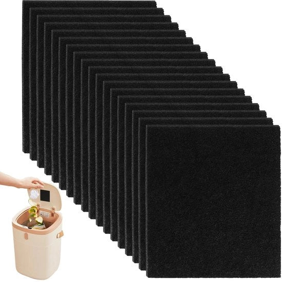 20 Filitri di Carbone Attivo per Gatti e Compost