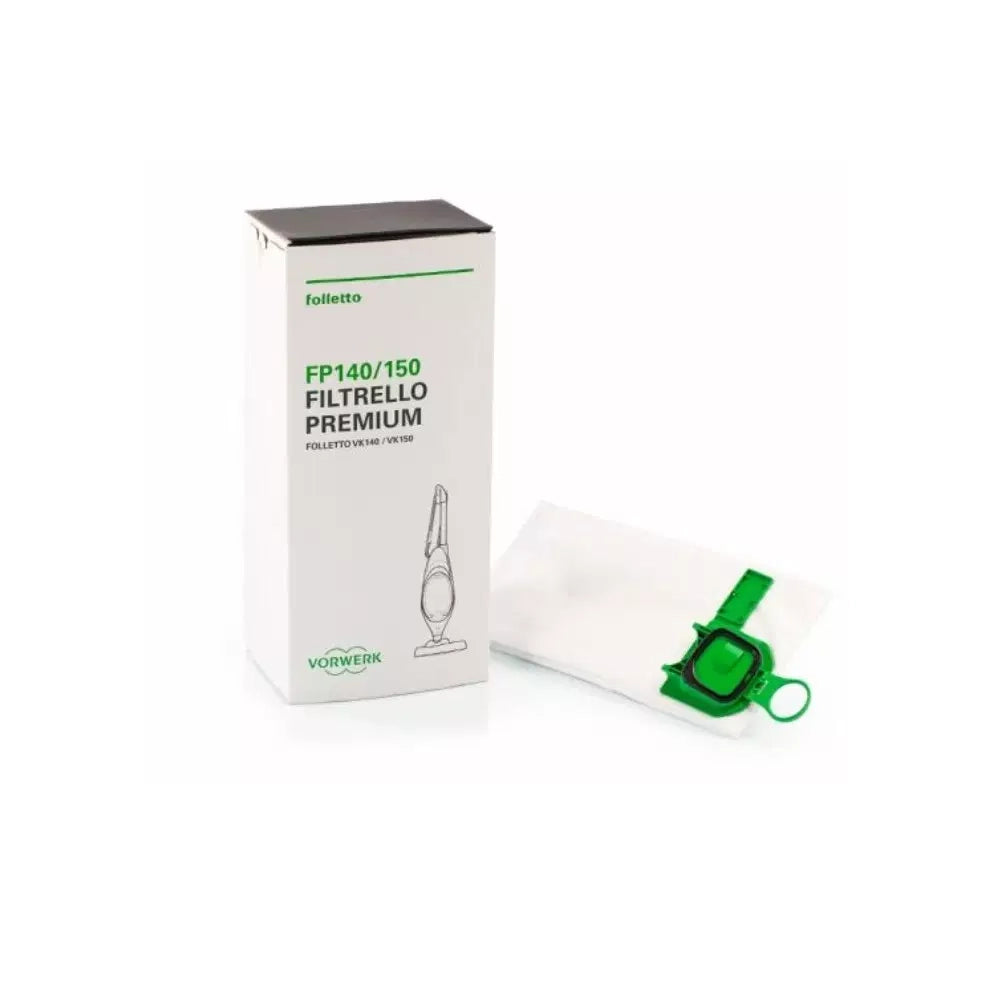 SACCHETTI ORIGINALI 6PZ. FOLLETTO VORWERK VK 140 VK 150 PREMIUM FILTRELLI 41432 - Vorwerk Originali