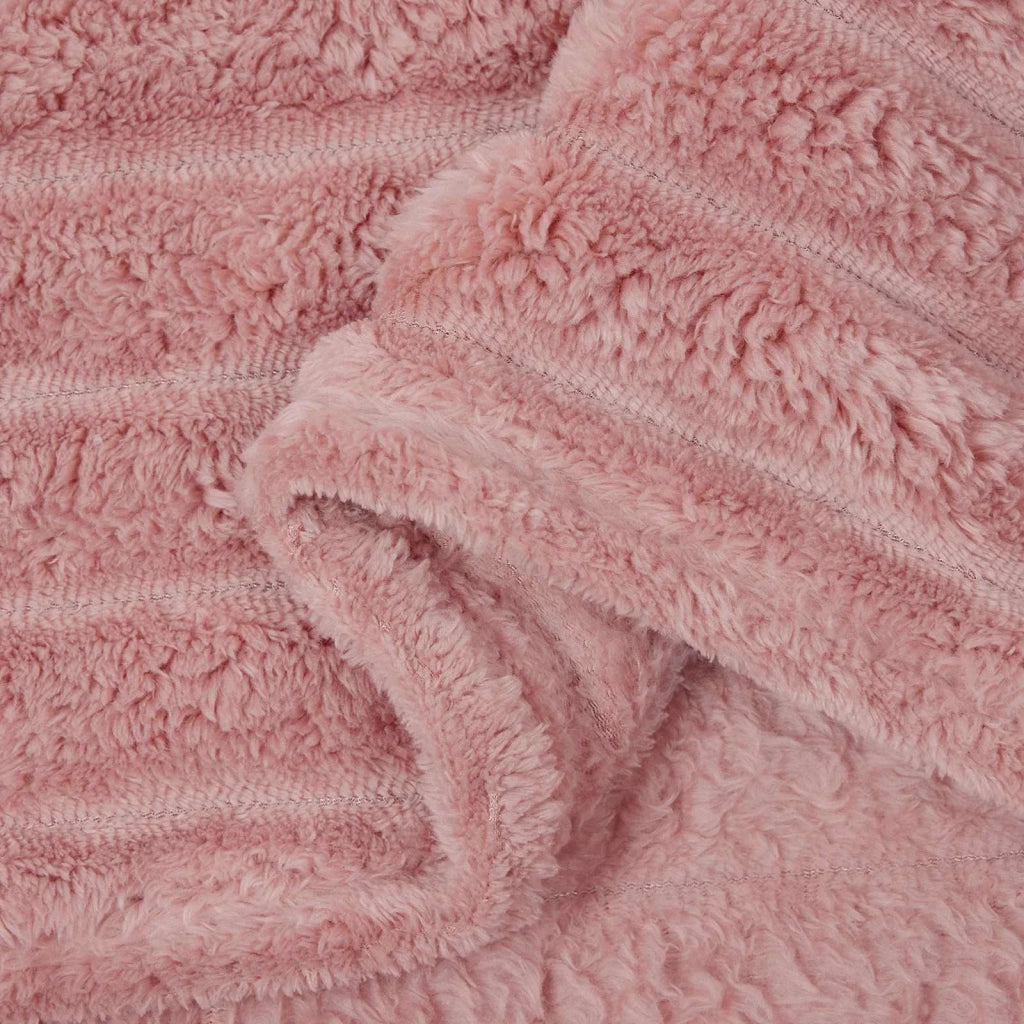Coperta Rosa 200 x 150 cm Panno 42016862