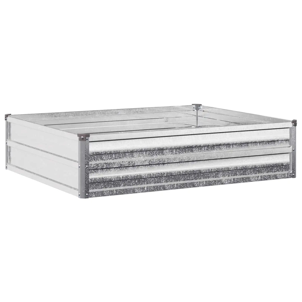 Letto rialzato da giardino Argento 100 x 80 x 24 cm 8006467