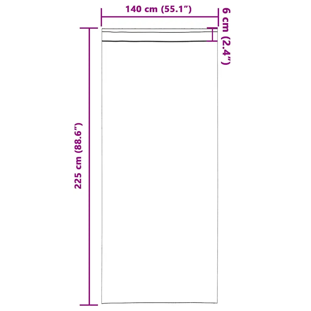 Tende Blackout con Anelli 2 pcs Turchese 225 x 140 cm 4107530