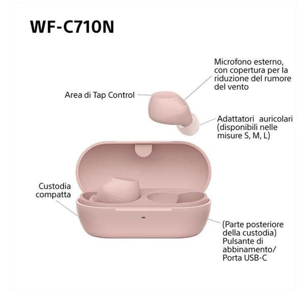 Cuffie in-ear true wrls rosa - WFC710NP.CE7