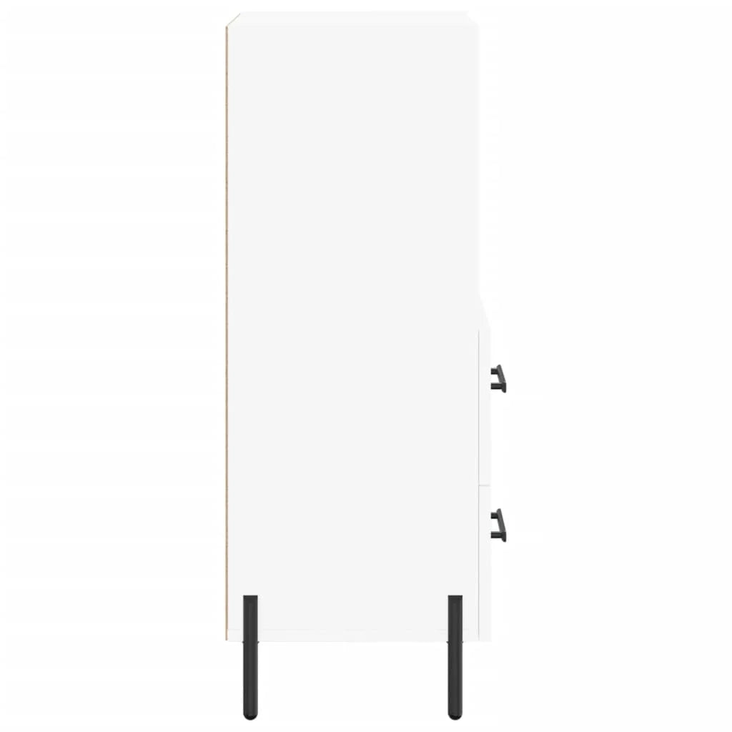 Buffet credenza cassettiera mobiletto mobile contenitore organizer per cucina soggiorno salotto 34,5 x 34 x 90 cm legno ingegnerizzato bianco 02_0030269