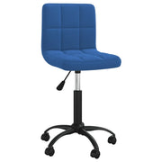 Sedia Girevole da Ufficio | Sedia da Gaming Blu in Velluto
