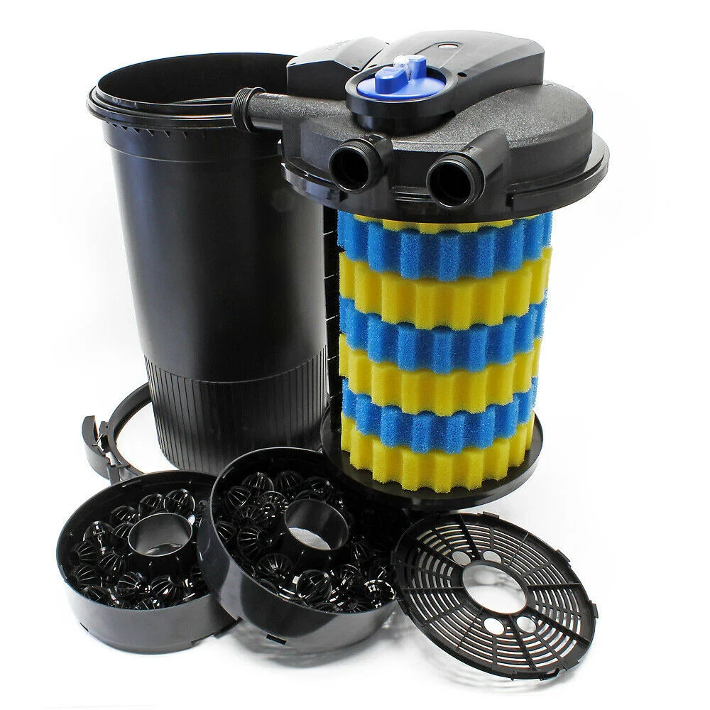 Kit di filtrazione set 30000 litri pompa UVC 18 watt tubo 3600 l/h 5 m 16_0001897