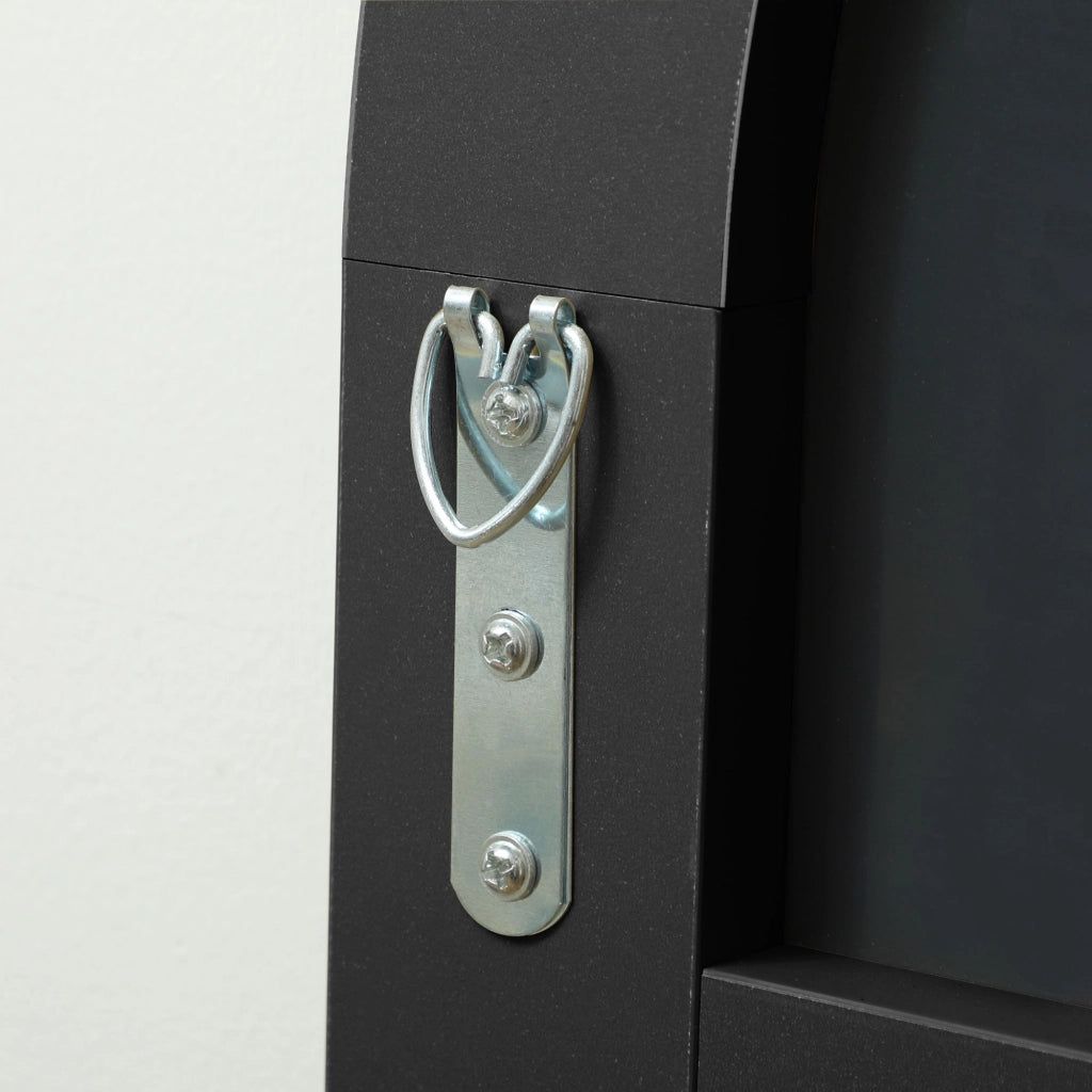 Specchio da Parete e da Appoggio Arcuato ¨C Minimal ¨C 150x50 cm Nero