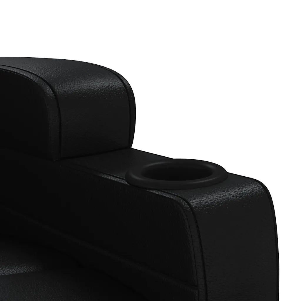 Poltrona Massaggiante Nera in Similpelle 321311