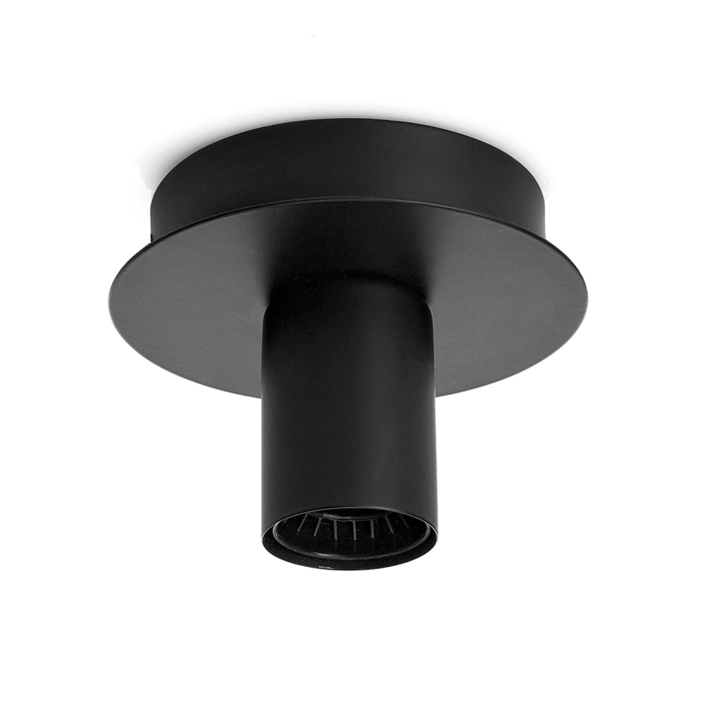 Plafoniera Contemporanea Up And Down Metallo Nero 1 Luce E27