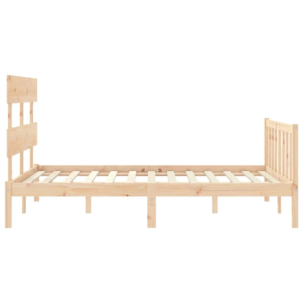 Giroletto senza Materasso-Struttura Letto 140x200 cm in Legno Massello di Pino 984479