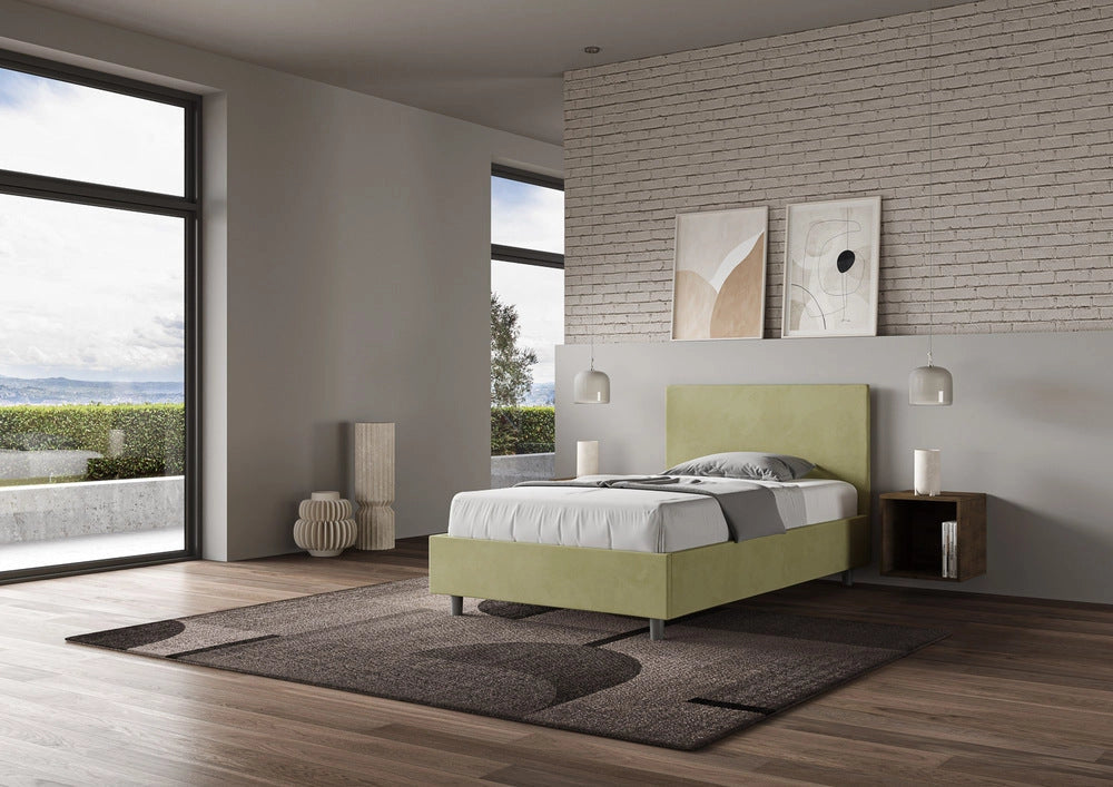 Letto 1 Piazza e Mezzo 120x210 cm con Rete Adele Tè Verde