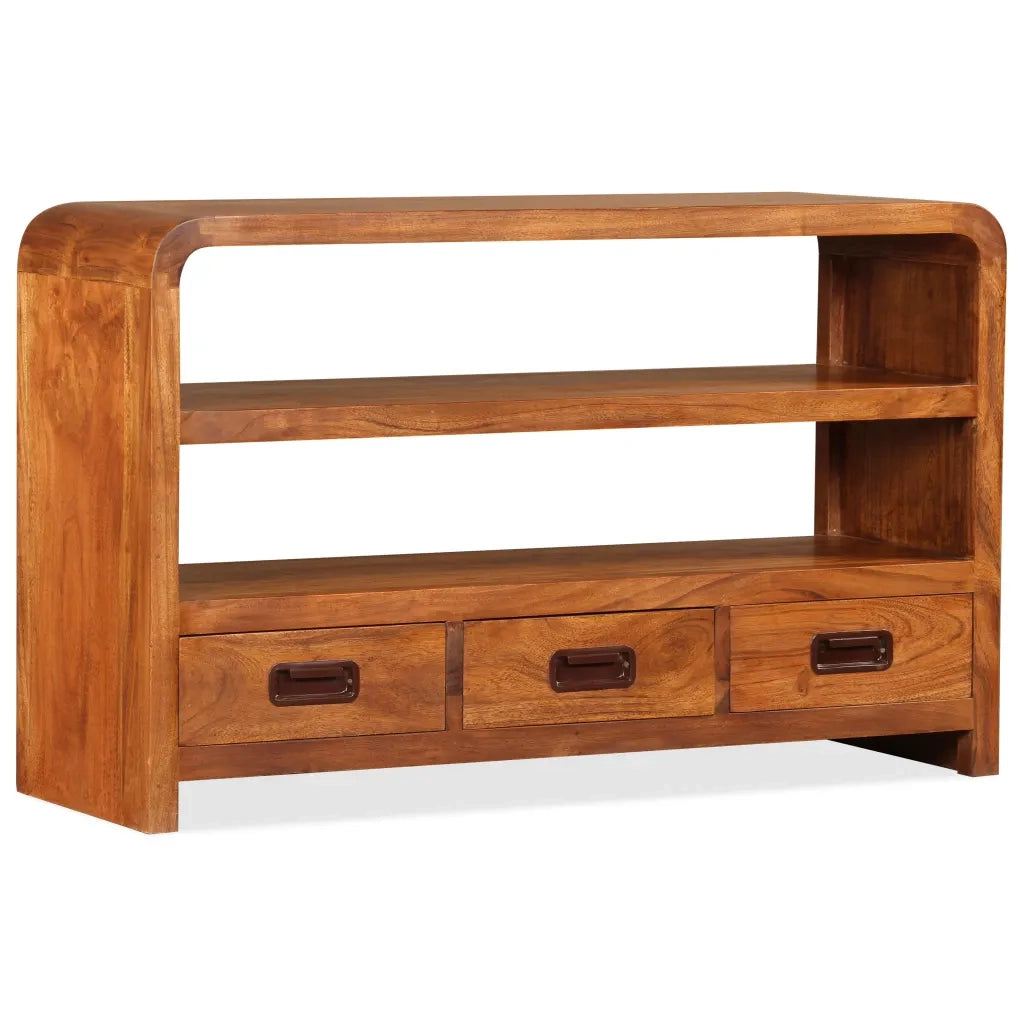 Mobile TV | Armadietto TV | Mobile Porta TV in Legno Massello di Acacia 90x30x55 cm