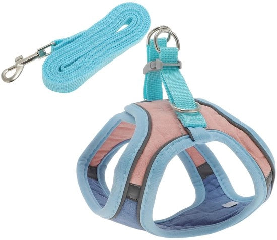 Catena per gatti regolabile - Catena con cavo da 1,5 m - Antiscivolo - Strisce riflettenti - Leggero - Materiale resistente