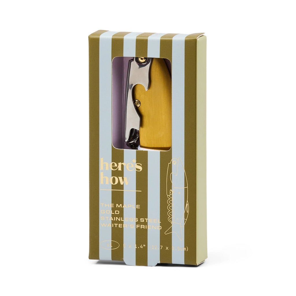 Apribottiglie per Vino Maple - Oro