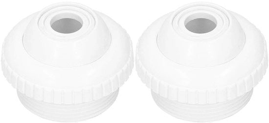 Impianto di Iniezione a Getto 2-Pack - Flusso Direzionale - Rientro per Piscine - Materiale Plastico - 1,5 Pollici Fusto Esterno - Alta Resistenza alle Alte Temperature - Getto per Piscine