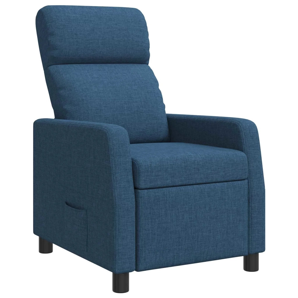 Poltrona reclinabile Blu Tessuto 42035085