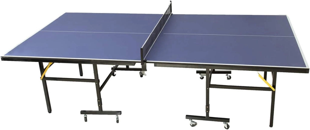 ping pong Tavolo pieghevole. Tavolo ping pong richiudibile e salvaspazio. Tavolo da ping pong in acciaio con maniglia, r