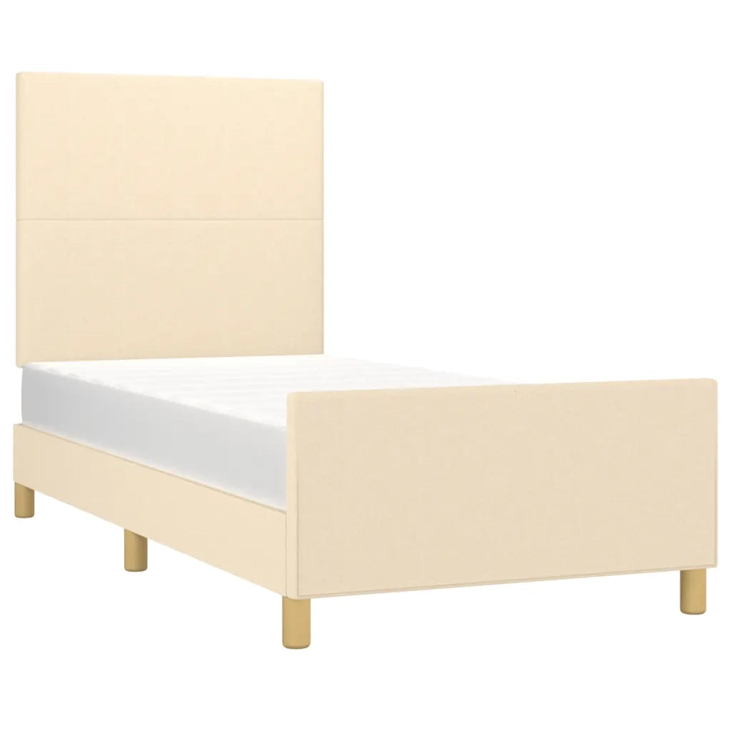 Giroletto senza Materasso Crema 90x200 cm in Tessuto 3124868