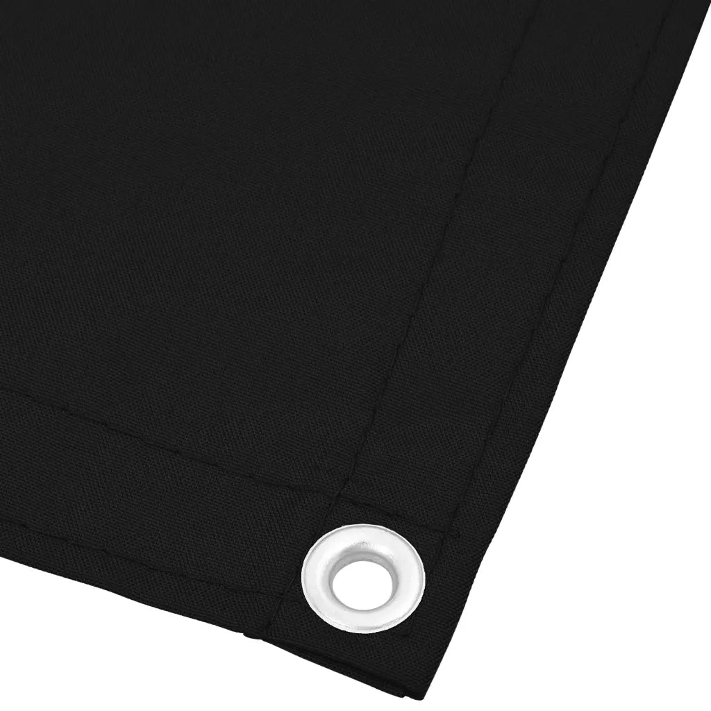 Paravento da Balcone Nero 120x800 cm 100% Poliestere Oxford 4000376