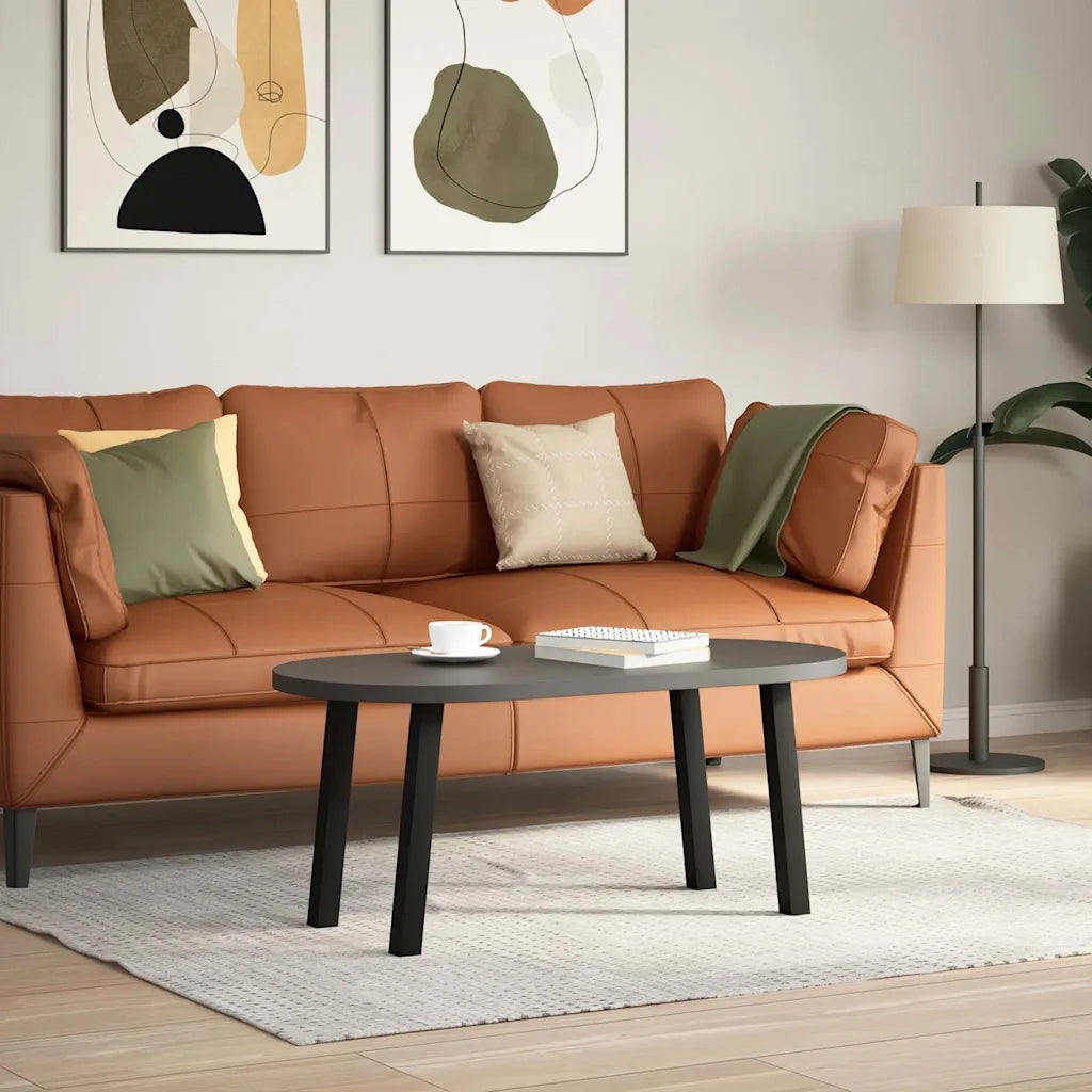 Gambe per Tavolino da Caffè 4 pz Nere 42 cm Acciaio 4012488