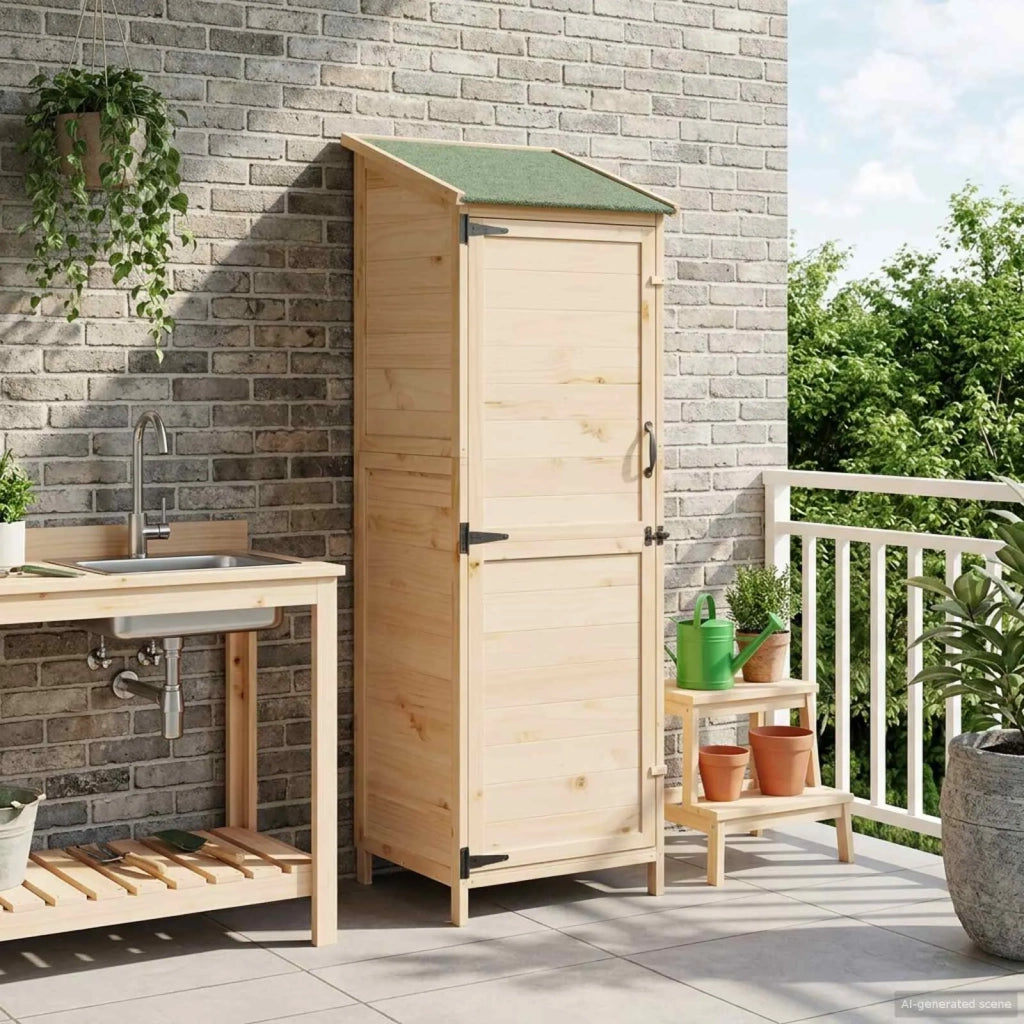 Capanno da Giardino Naturale 59,5 x 56 x 176,5 cm 42033444