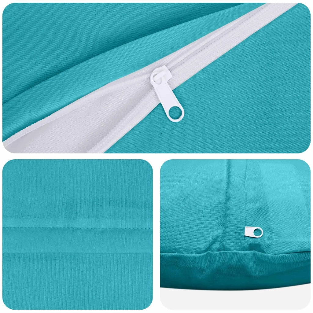 Federa 2 pcs HEERLEN Turchese Ø 50 cm Poliestere 922693