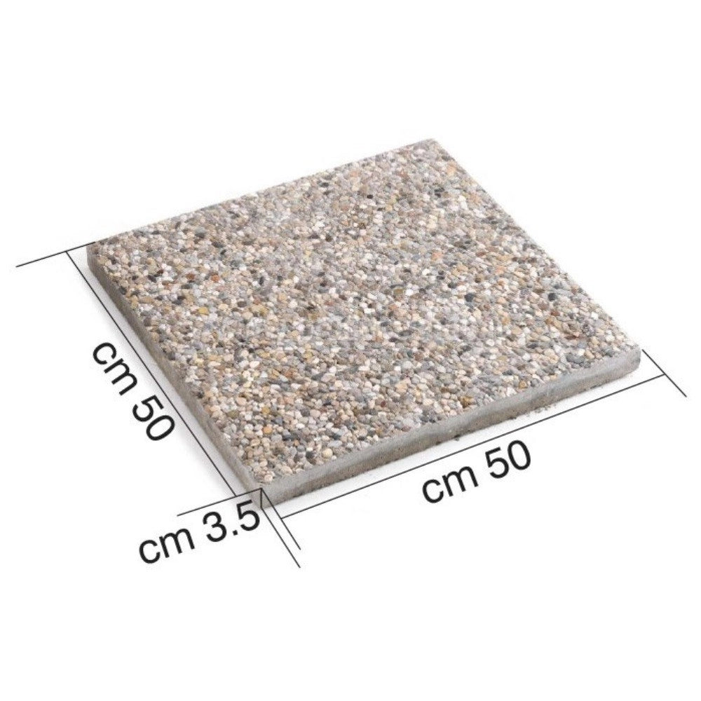 PIASTRA MARMETTE IN GRANIGLIA 50X50 CM