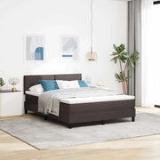 Letto a molle con testiera Marrone Scuro 140 x 190 cm Tessuto 3338688